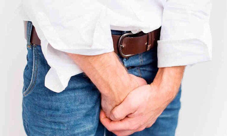Prostatite aguda nun home, acompañada de dor