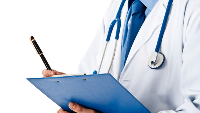 médico prescribe tratamento para a prostatite bacteriana